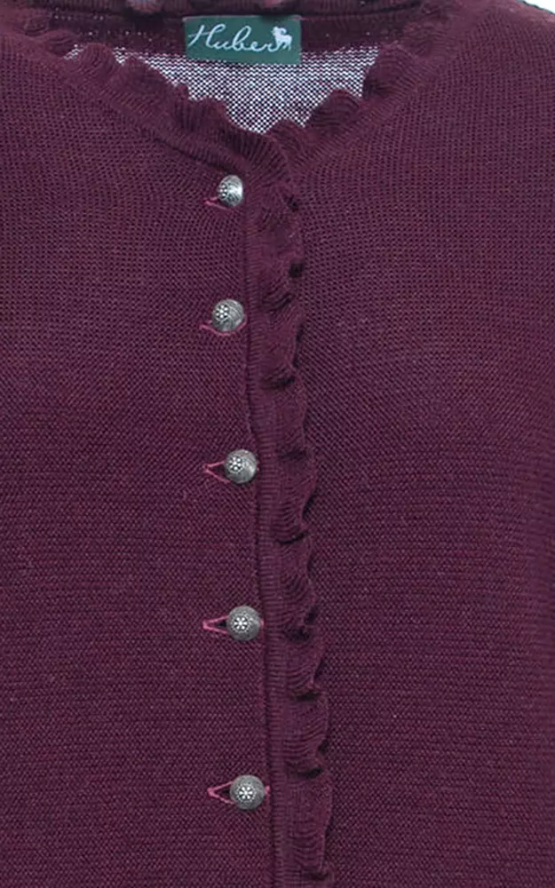Strickjacke Leonie, aubergine