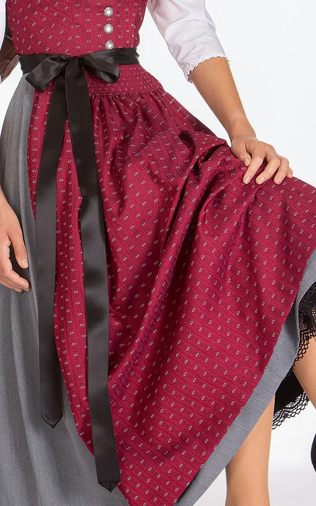 Schürze Mainburg, weinrot