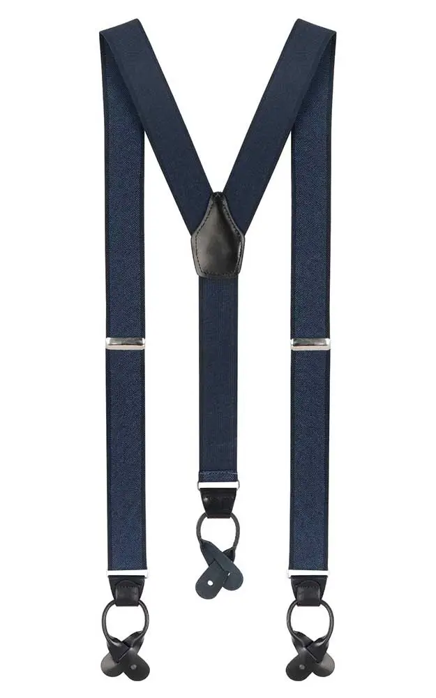 Hosenträger Stresemann, blau/schwarz