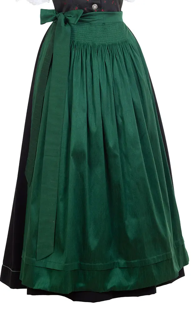 Schürze Seidenoptik, tanne