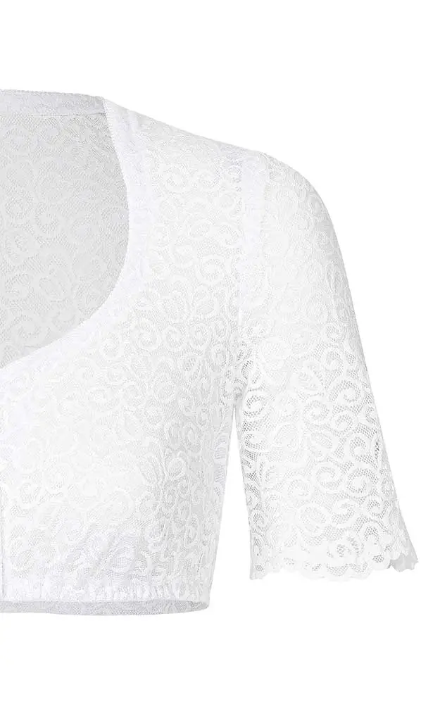 Dirndlbluse Adele, weiß