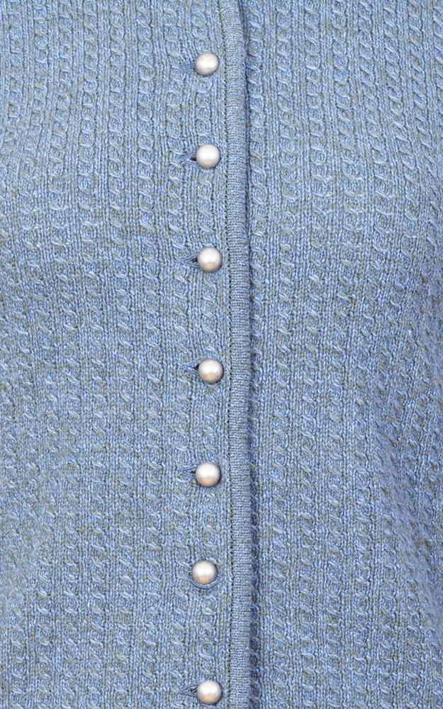 Strickjacke Katharina 1, blau/grau