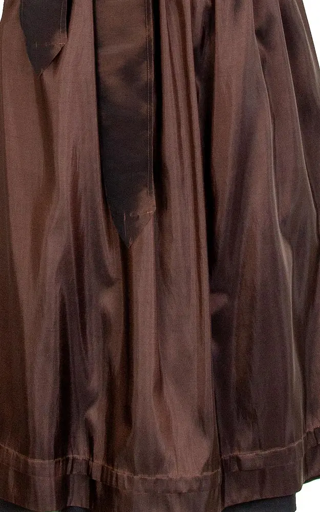 Schürze Taft, braun