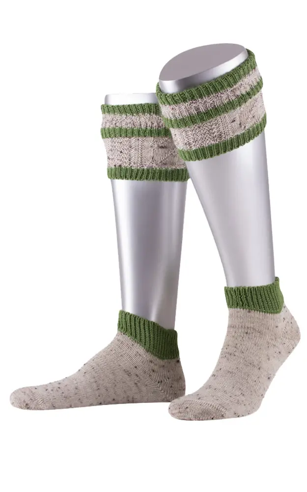 Loferl / Loiferl kurz Nr. 57, meliert/apfel