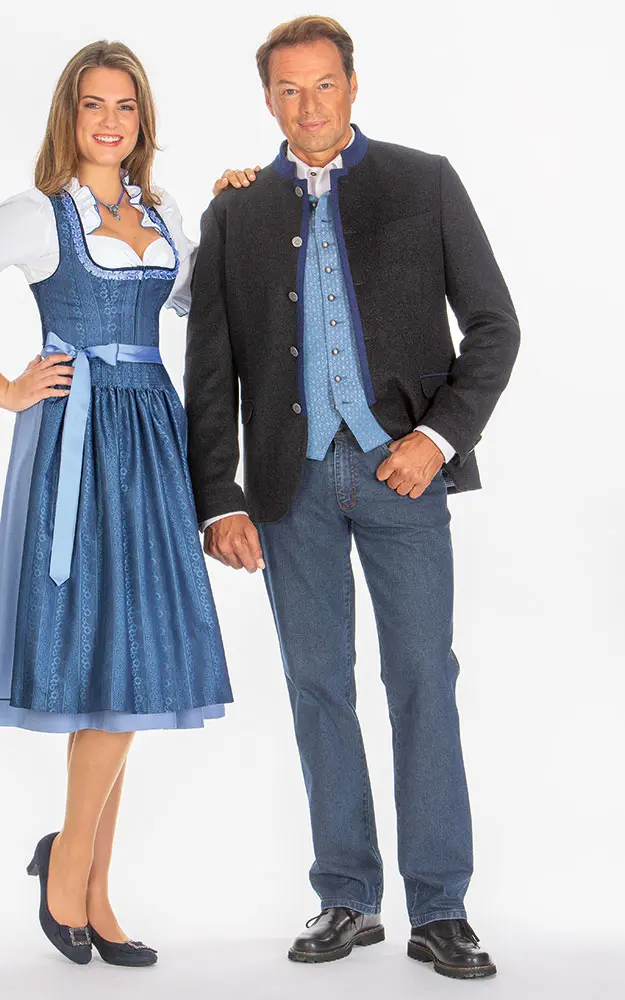 Janker Viktor, anthrazit/blau