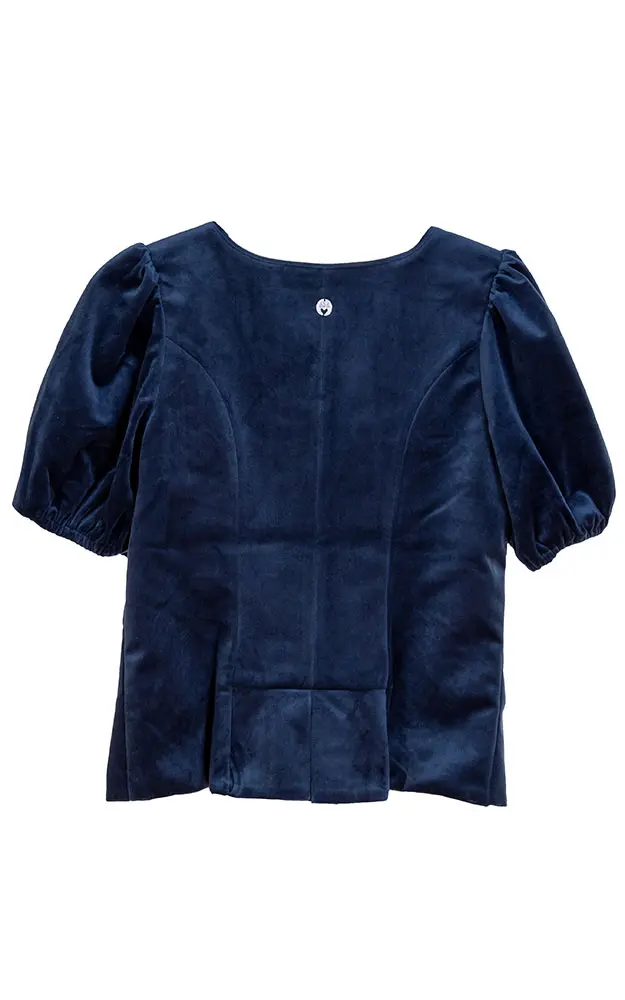 Spenzer Samt Griffin, dunkelblau