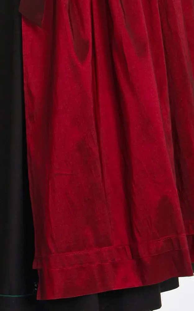 Schürze Taft Extra, weinrot