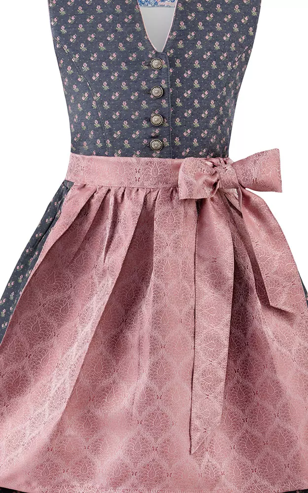 Kinderdirndl Lula mit Schürze, blau