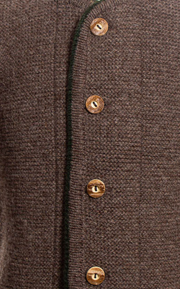 Kinder-Strickjacke, berber/tanne