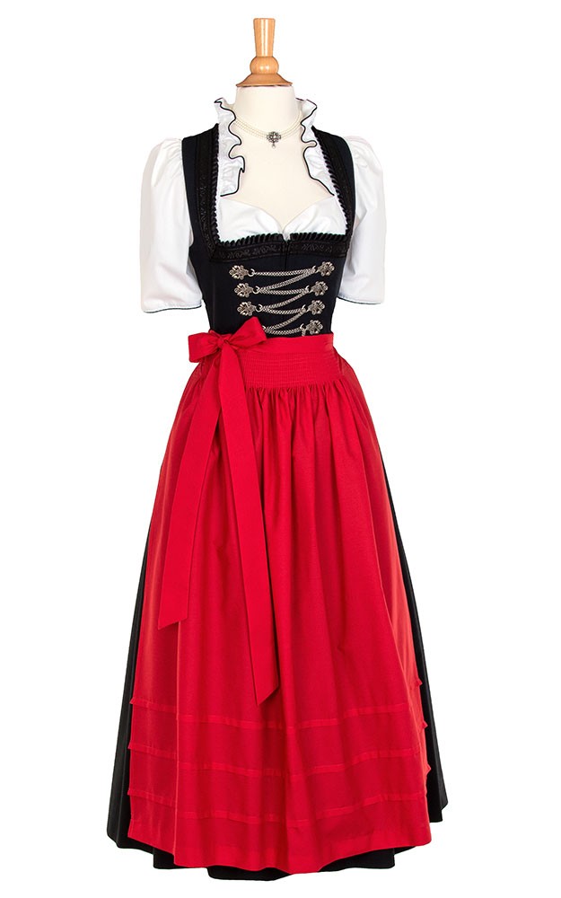 Schürze Stufen Extra, hochrot