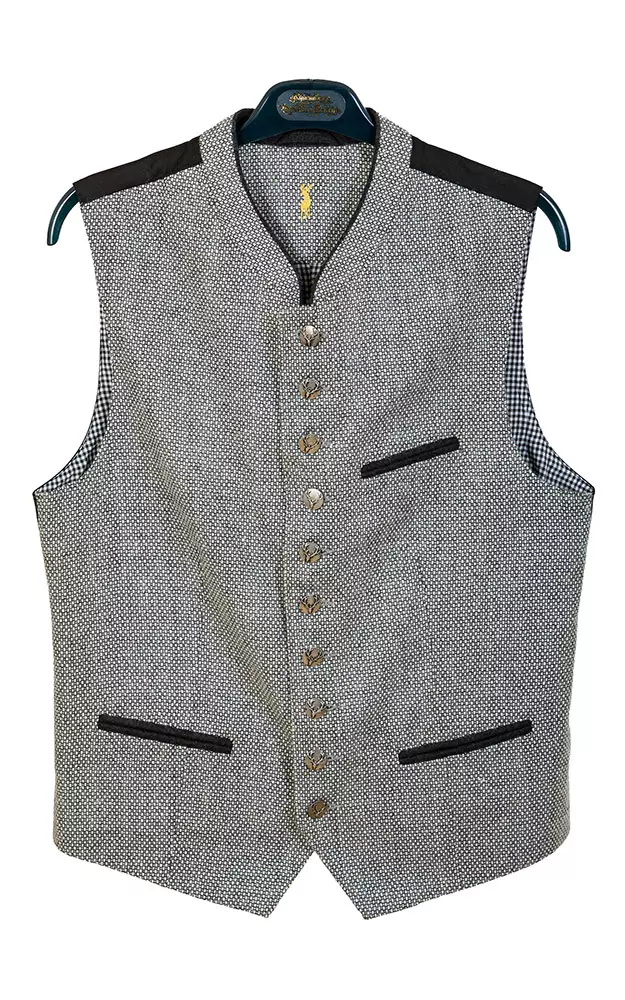 Weste WS 1167, schwarz/weiß