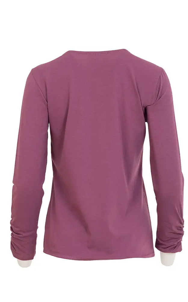 Damen-Shirt 9569 81100, brombeer