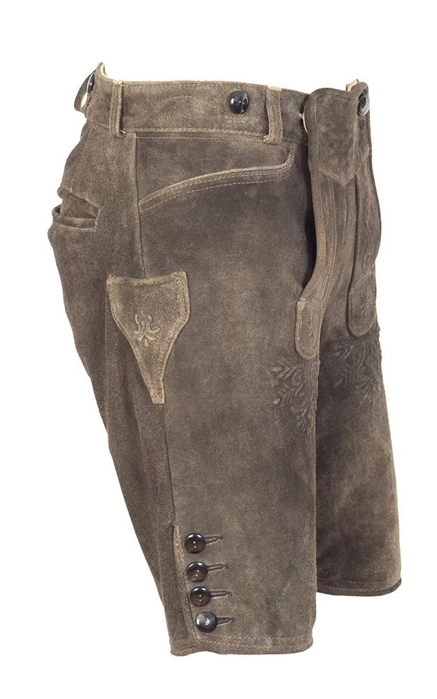 Lederhose Ebensee ohne Träger, ahorn