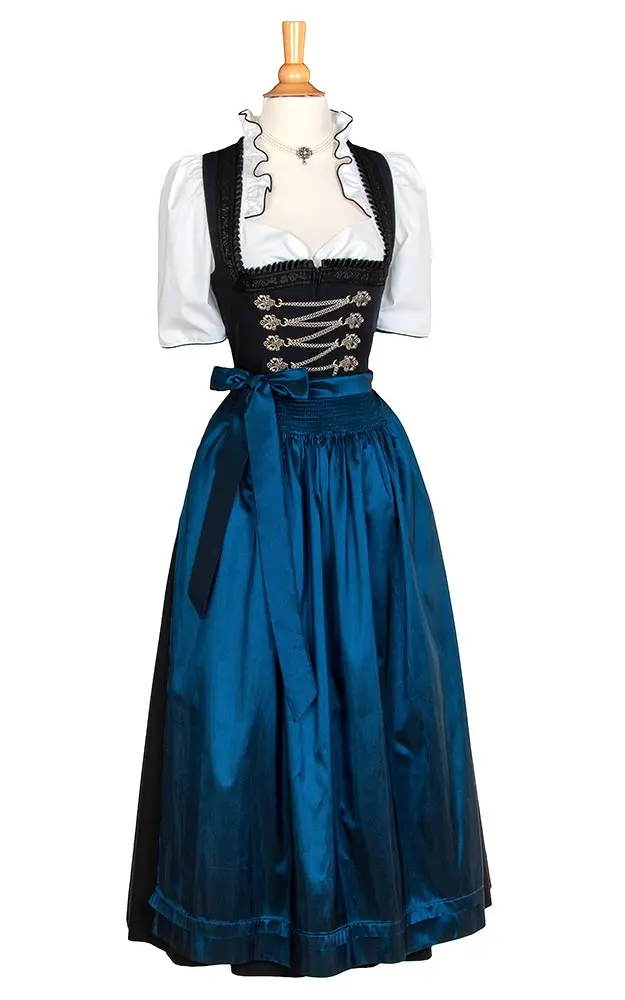 Schürze Taft, dunkelblau