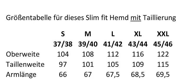 Hemd Aumühle, gestreift blau/weiß - Slim fit