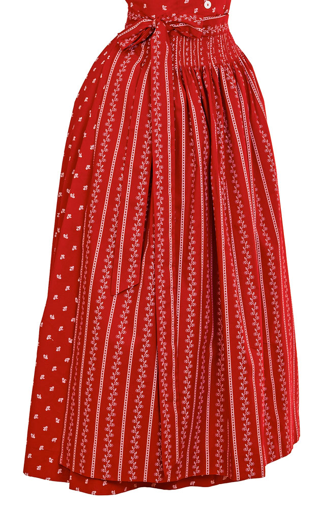 Schürze Streifen 2, rot/weiß