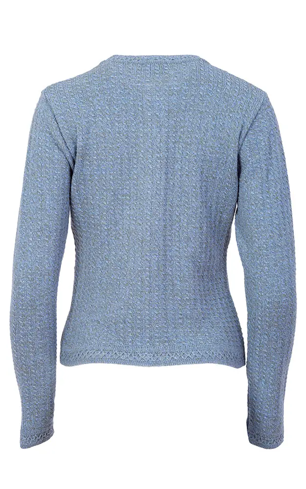 Strickjacke Katharina 1, blau/grau