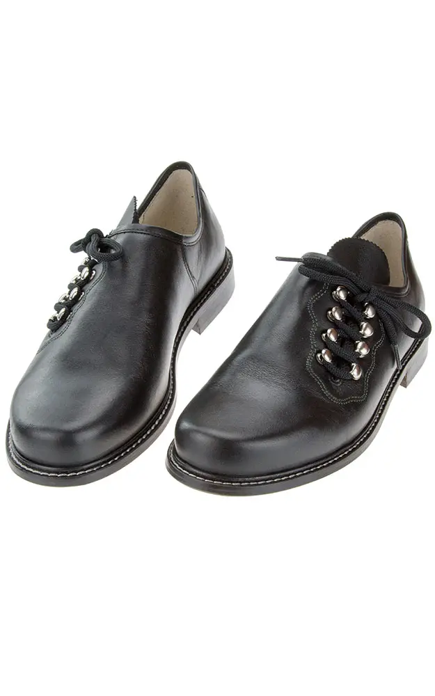 Haferlschuhe Plattler 1761-1100, schwarz