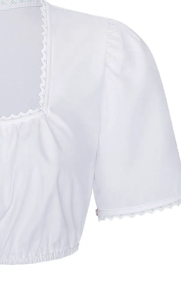 Dirndlbluse 01 02207R, weiß