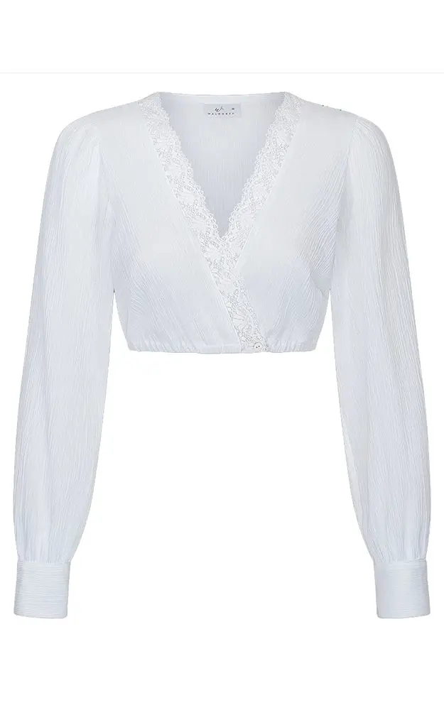 Dirndlbluse 01 10353SL, weiß