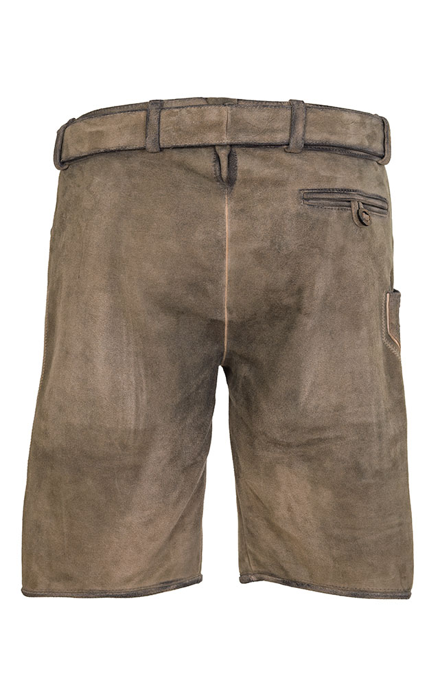 Lederhose Langwies mit Gürtel, braun