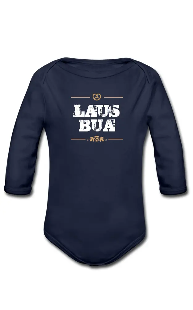 Baby-Body Lausbua langarm, dunkelblau