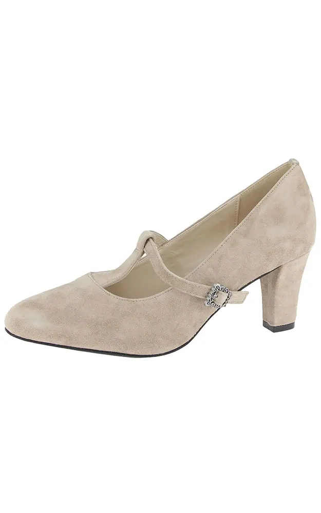 Velours-Schuhe 3009602066, taupe