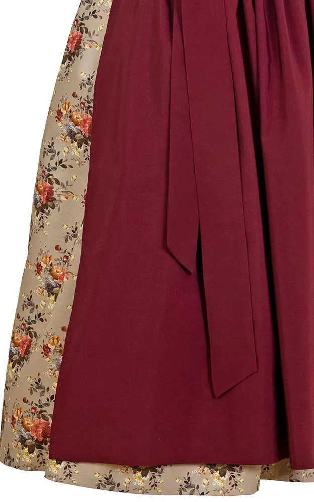 Blusendirndl Ahrtal /E mokka, mit Schürze