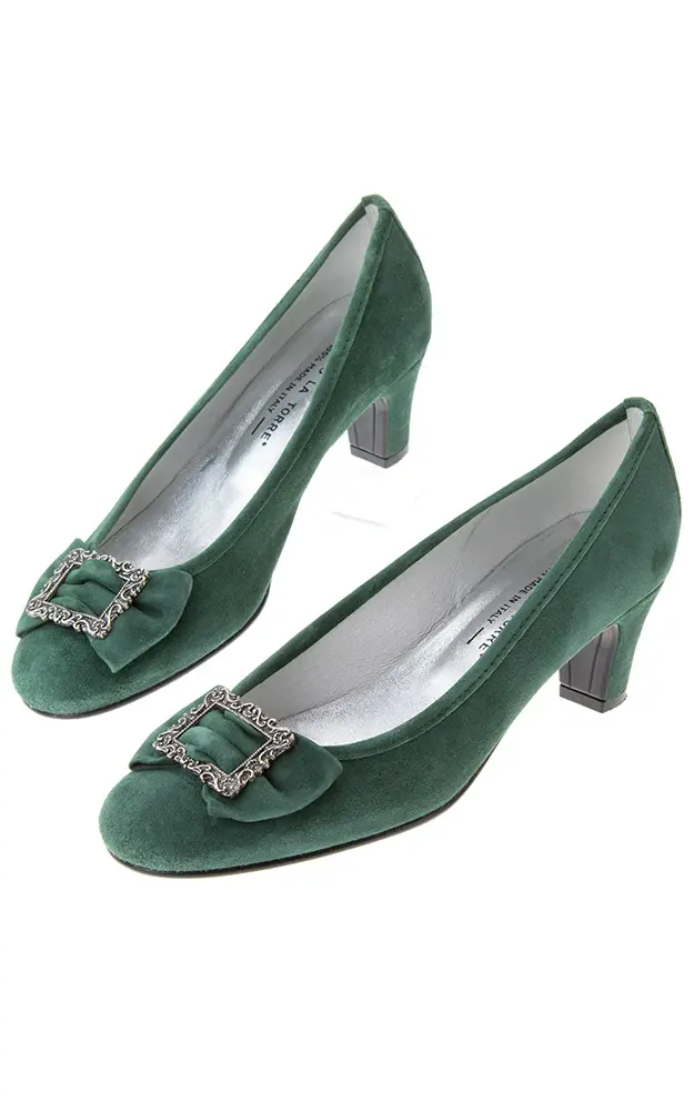 Velours-Schuhe Nr. 53, tanne