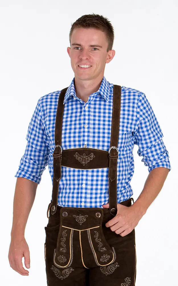 Lederhosen-SET Max kurz, espresso