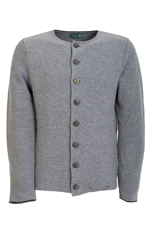 Strickjacke Fred, grau/anthrazit