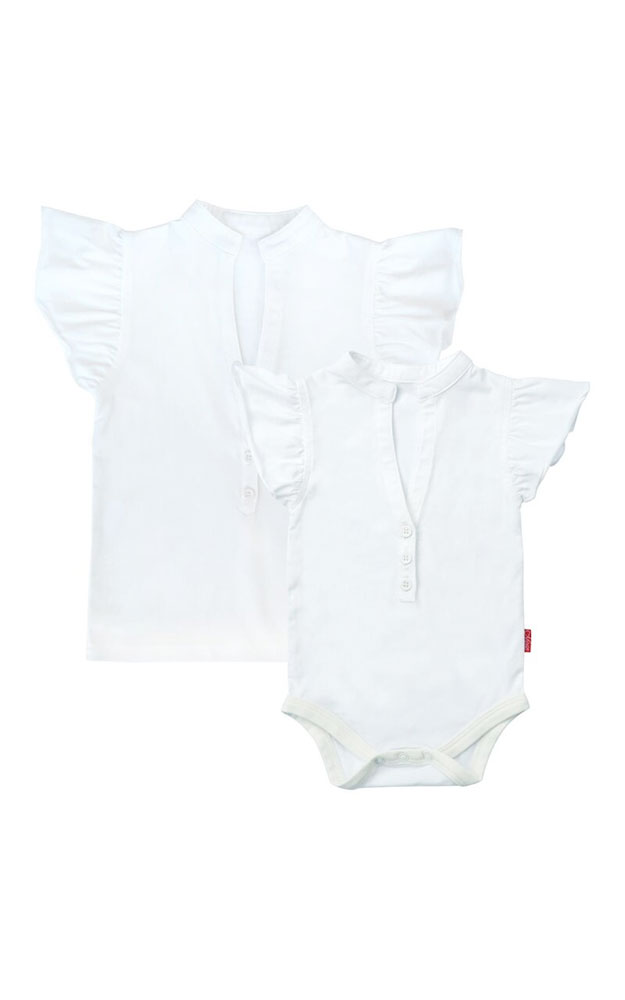 Baby-Body Valinis, weiß