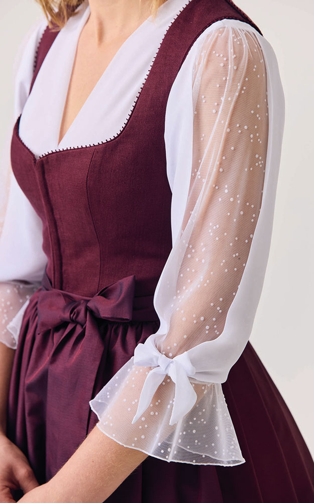 Dirndlbluse 62134, weiß