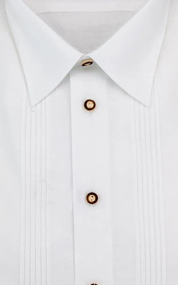 Hemd Arido 12 Biesen, weiß