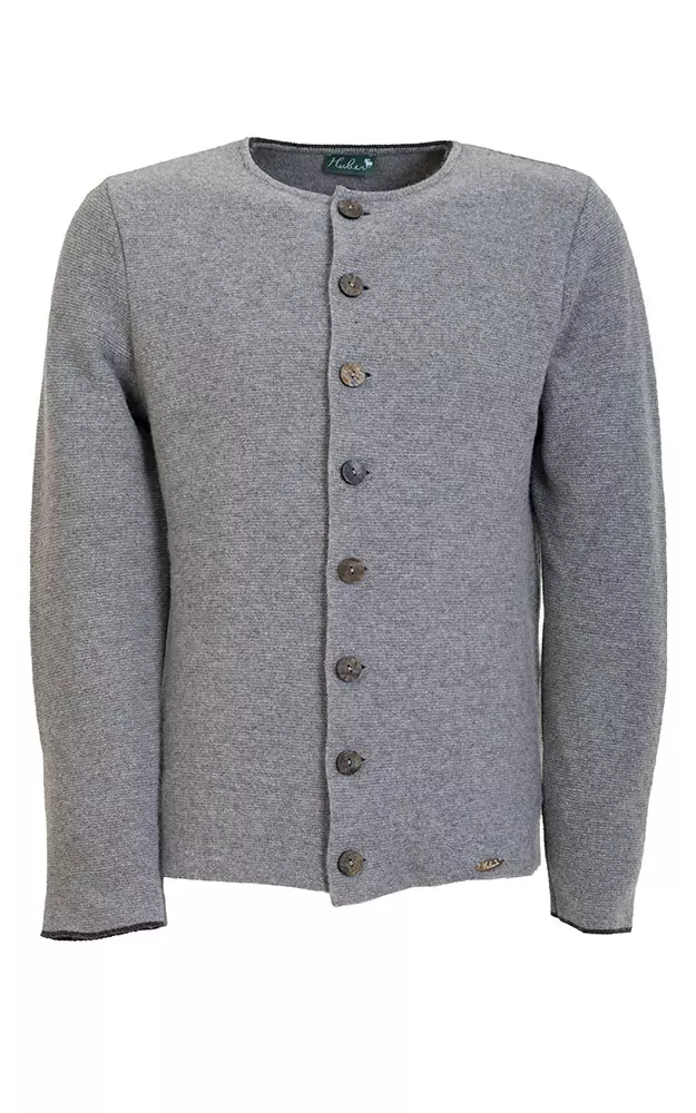 Strickjacke Fred, grau/anthrazit