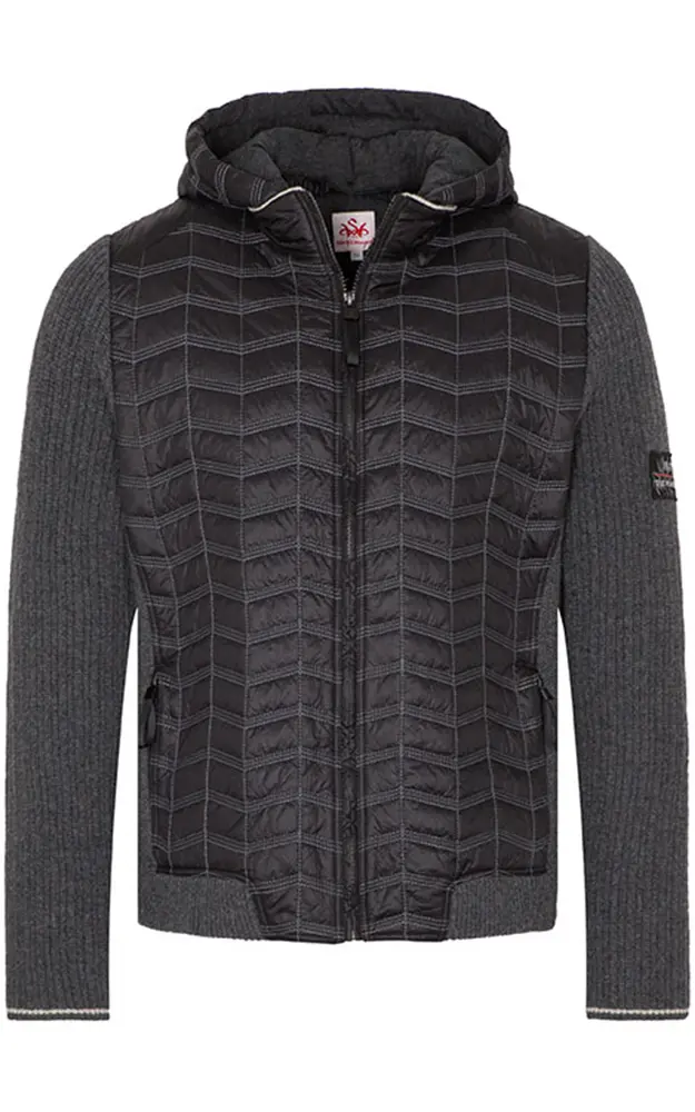 Steppjacke Sargans, schwarz/anthrazit