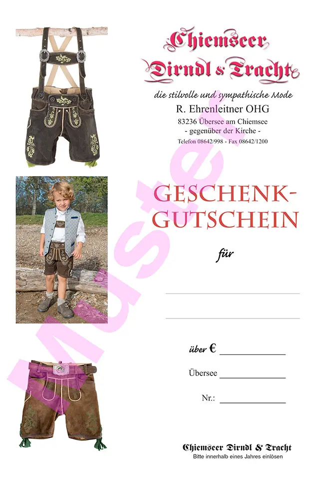 Geschenkgutschein Jungen