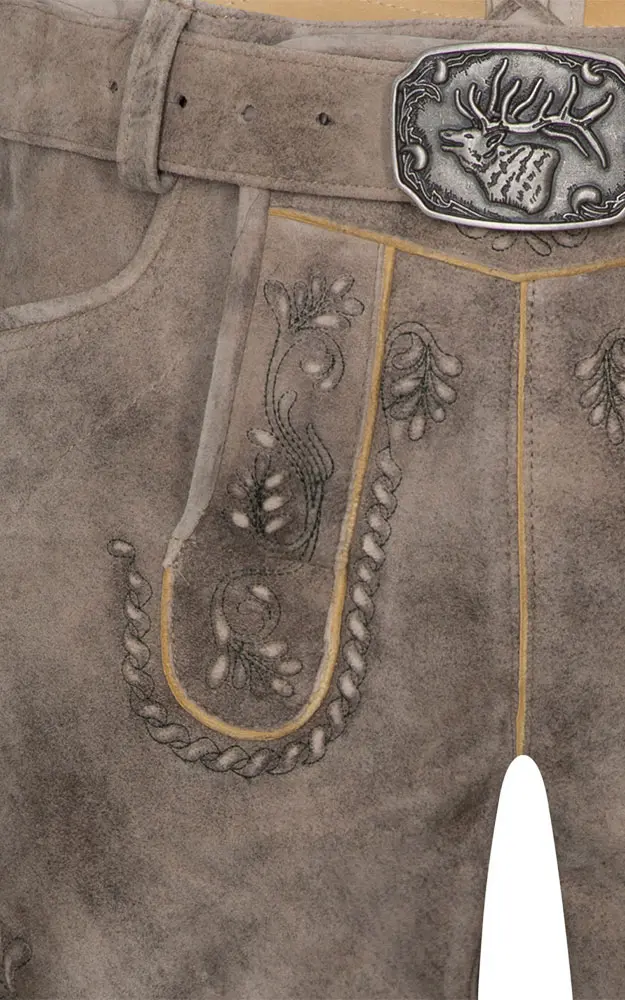 Lederhose Freischütz mit Gürtel, oxford