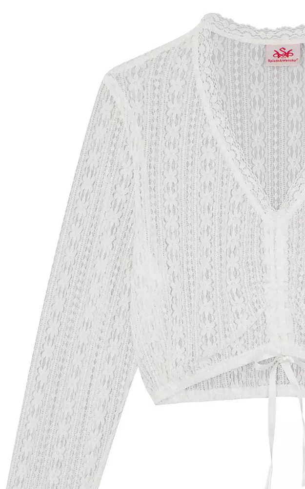 Dirndlbluse Gaisach, weiß