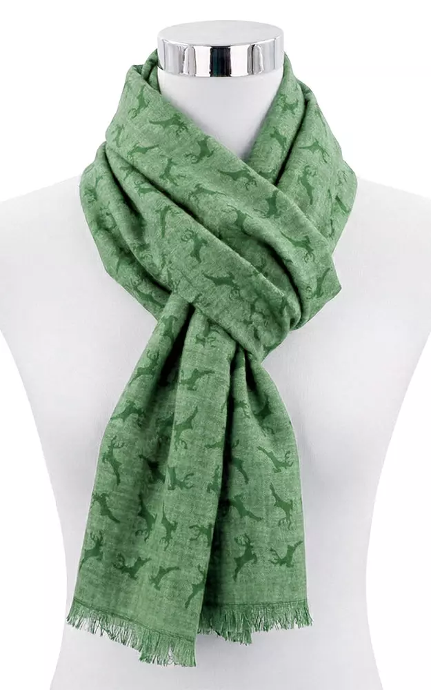Schal Hirsch, grün