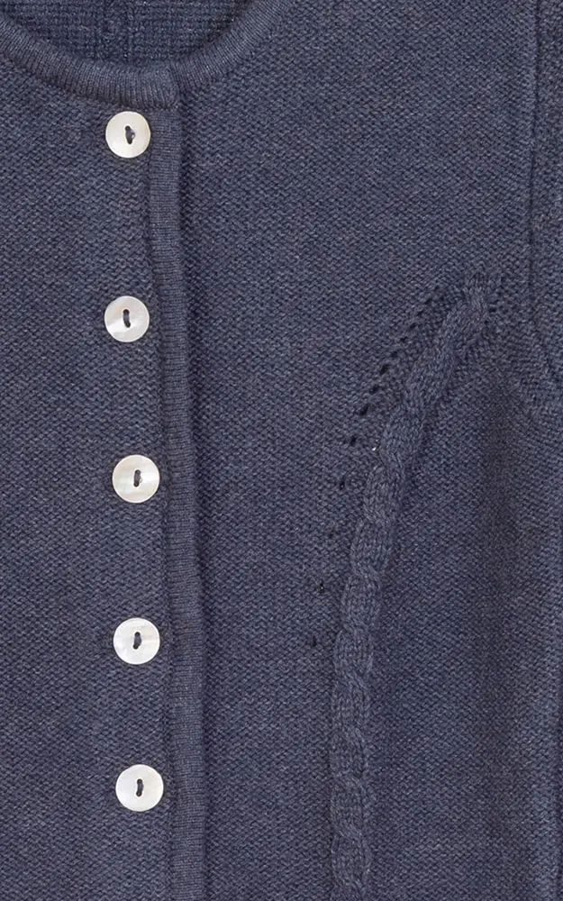 Kinder-Strickjacke Amrum, dunkelblau