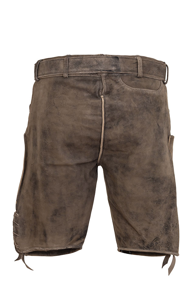 Lederhose Gabriel mit Gürtel, braun