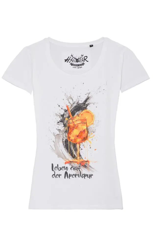 Damen-Shirt Aperol, weiß