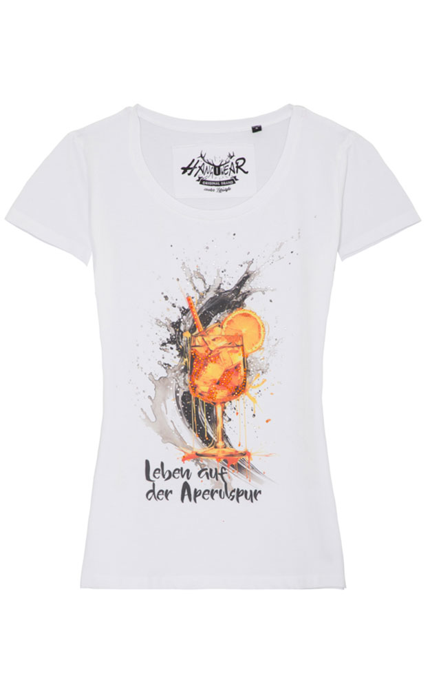 Damen-Shirt Aperol, weiß