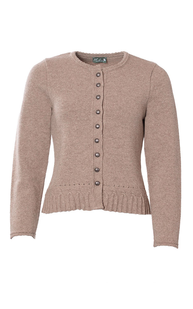 Strickjacke Piana, braun/beige