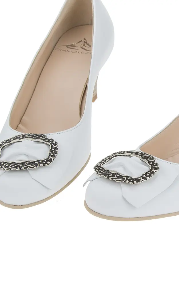 Nappa-Schuhe 6050, weiß