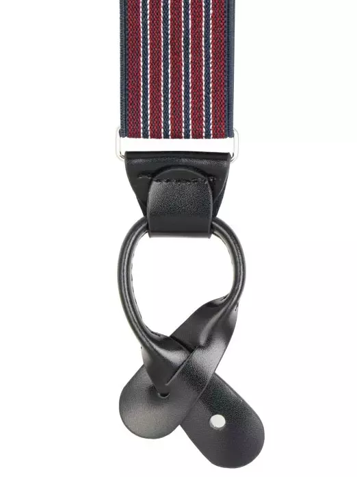 Hosenträger Stresemann, rot/schwarz