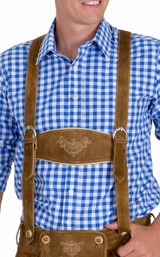 SET-Hemd 1cm #, mittelblau polar/royal/jeans