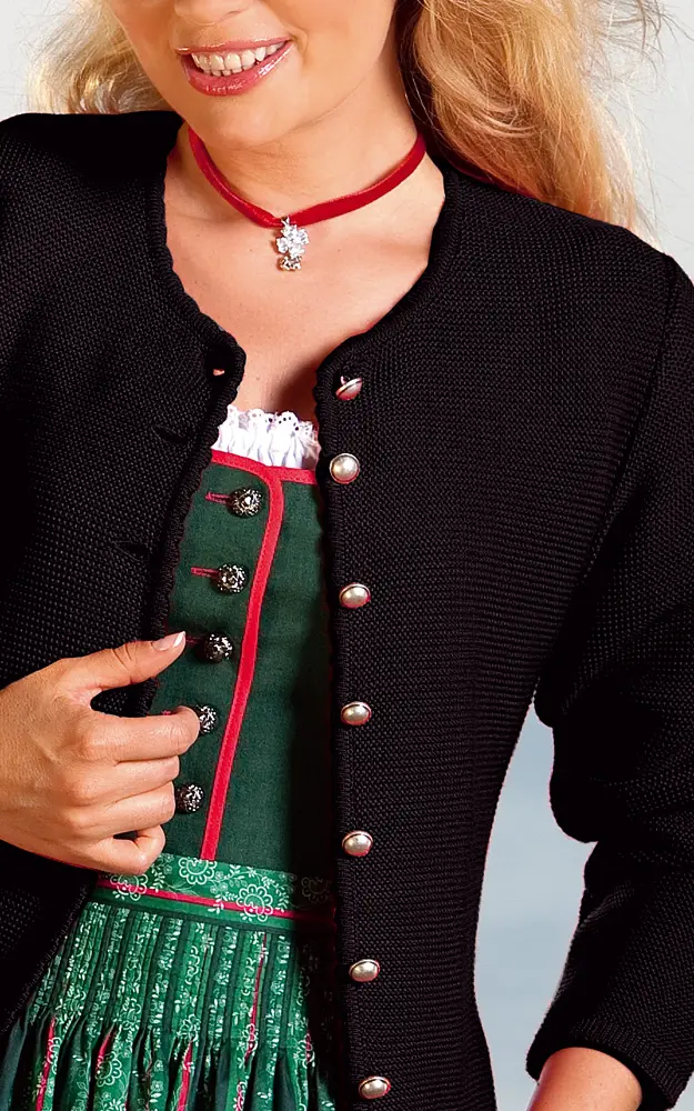 Strickjacke Bregenz, schwarz