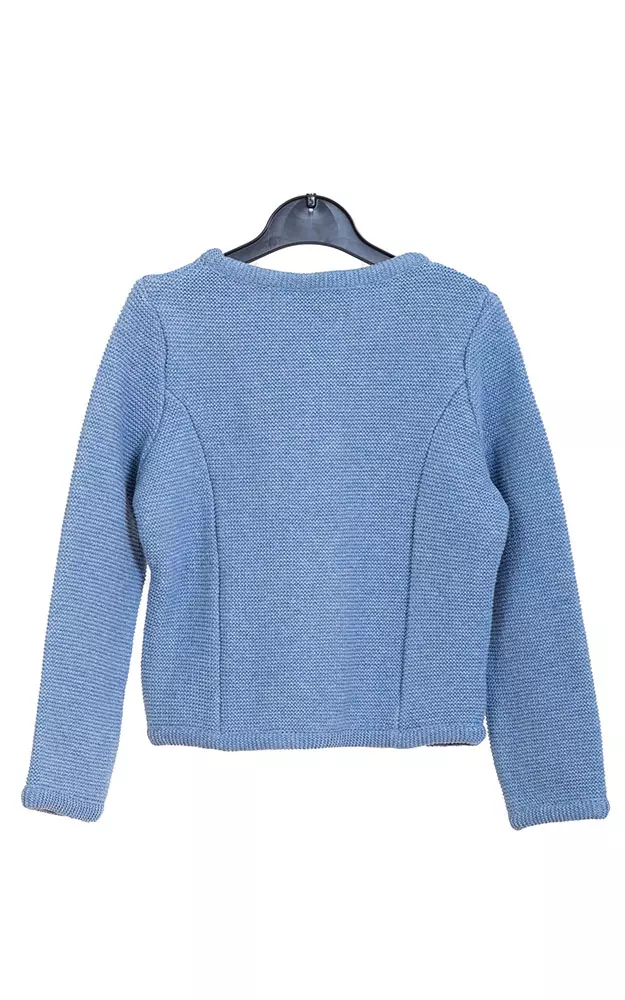 Kinder-Strickjacke Ännchen, jeansblau